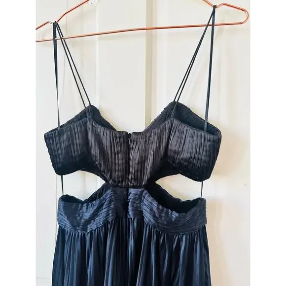 amur black pleated dress Elodie Gown main image 1